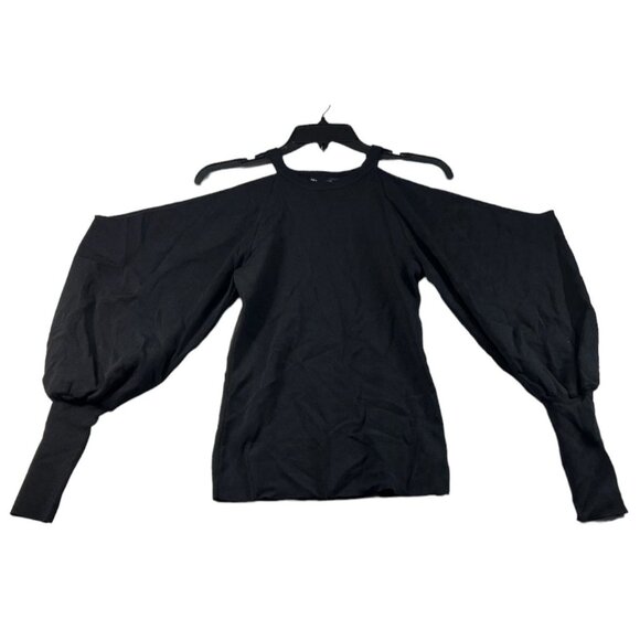 International Concepts Sweater Womens size XS Black Off the Shoulder New - Picture 1 of 7